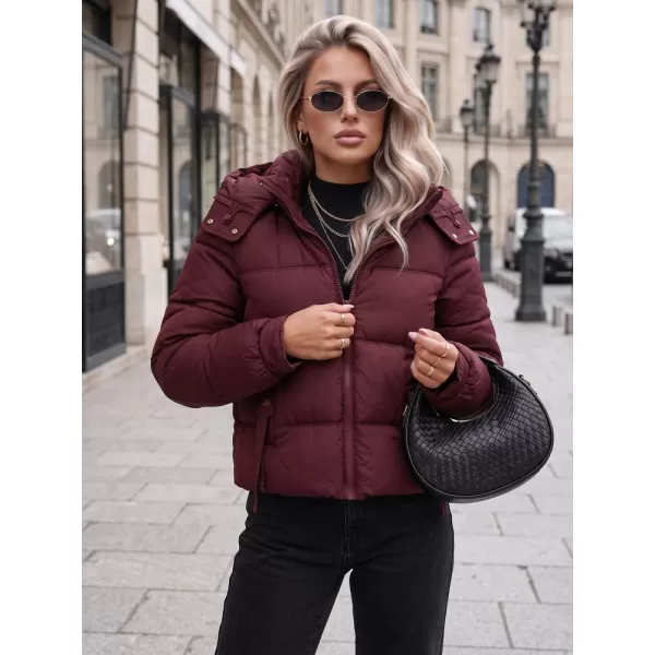  Dámská bunda DSTREET TY5749 BORDOVÁ 