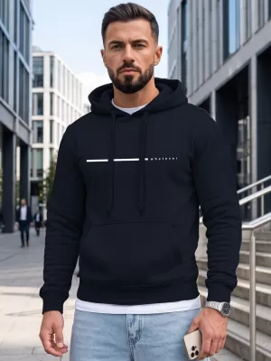Pánská mikina DSTREET NX5128BX-25-09 TMAVĚ MODRÁ