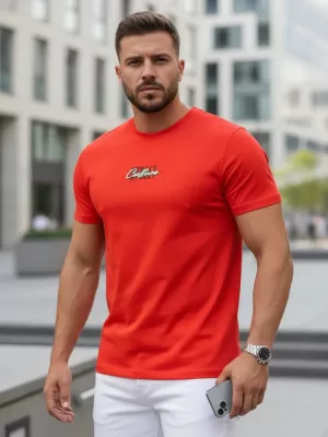 Pánské triko DSTREET RX5423 ORANŽOVÁ