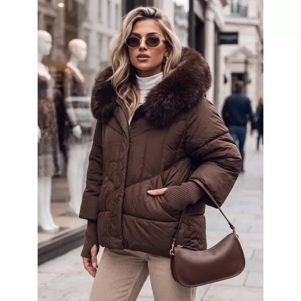  Dámská bunda DSTREET TY5744 HNĚDÁ 