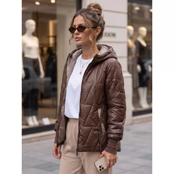  Dámská bunda DSTREET TY5782 HNĚDÁ 