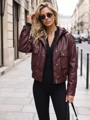 Dámská bunda DSTREET TY5855 BORDO