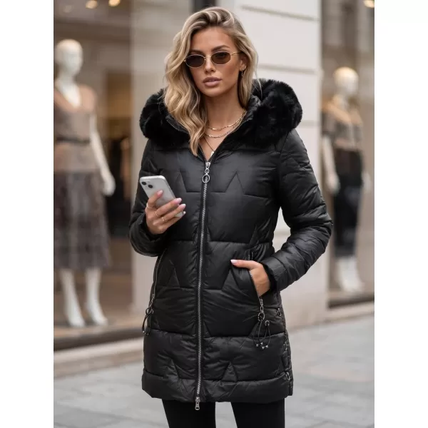  Dámská bunda DSTREET TY5738 ČERNÁ 