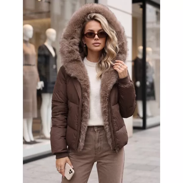  Dámská bunda DSTREET TY6104 HNĚDÁ 