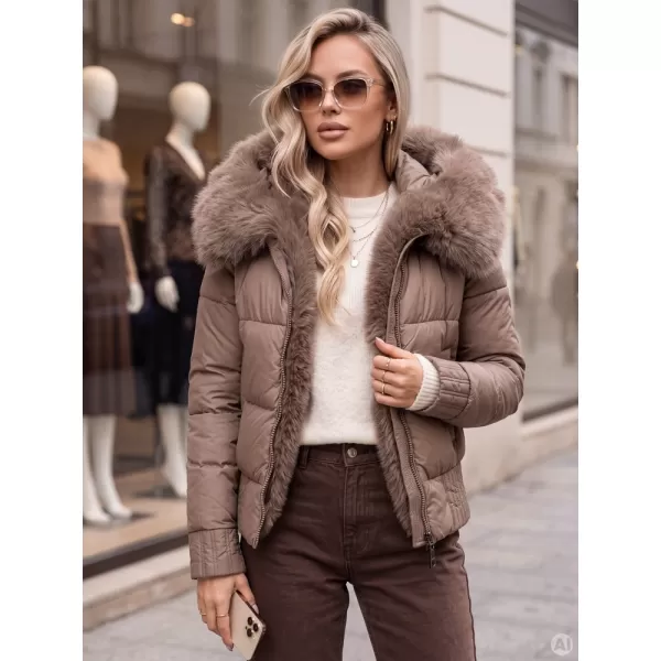  Dámská bunda DSTREET1 TY6113 KHAKI 