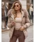 Dámská bunda DSTREET TY6005 KARAMELOVÁ