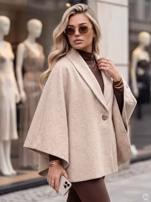 Dámský kabát DSTREET1 NY0859 BÉŽOVÁ