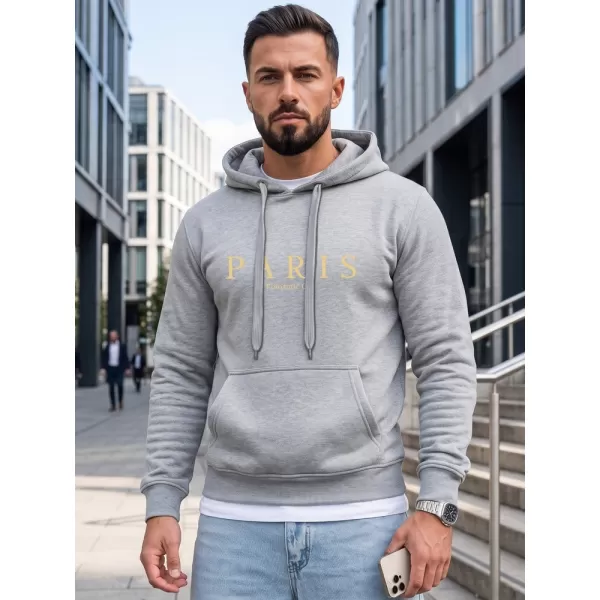  Pánská mikina DSTREET NX5147BX-02-09 SVĚTLE ŠEDÁ 