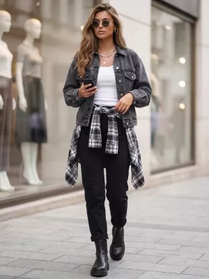 Dámská bunda DSTREET TY6011 ČERNÁ