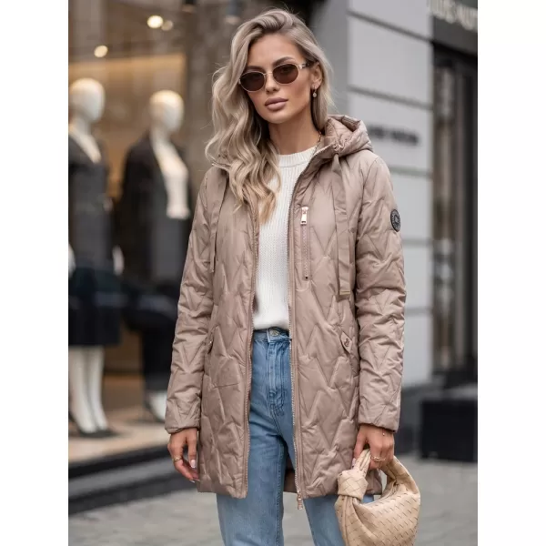  Dámská bunda DSTREET TY5767 BÉŽOVÁ 
