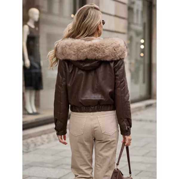  Dámská bunda DSTREET TY5976 HNĚDÁ 