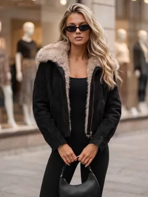 Dámská bunda DSTREET TY5697 ČERNÁ