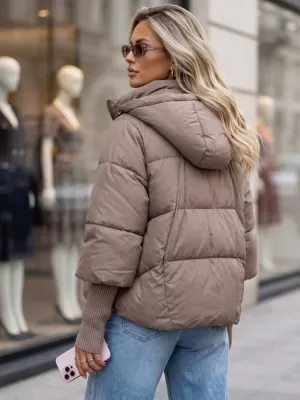 Dámská bunda DSTREET TY5897 BÉŽOVÁ