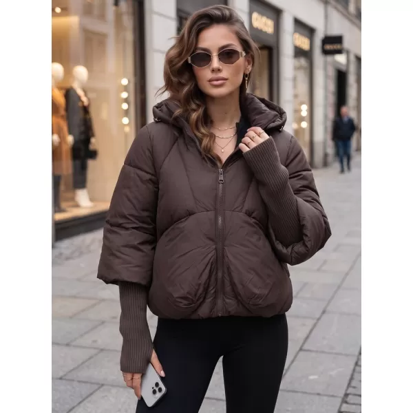  Dámská bunda DSTREET TY5896 HNĚDÁ 