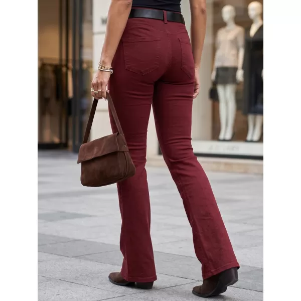  Dámské kalhoty DSTREET UY3111 BORDO 