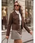 Dámská bunda DSTREET TY5879 KHAKI