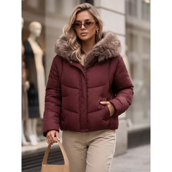  Dámská bunda DSTREET TY5985 BORDOVÁ 