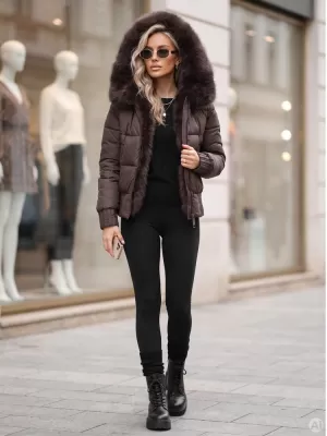Dámská bunda DSTREET1 TY6111 FIALOVÁ