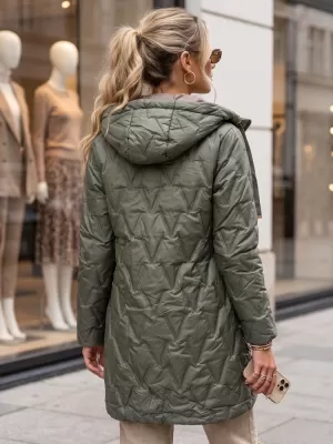 Dámská bunda DSTREET TY5770 ZELENÁ