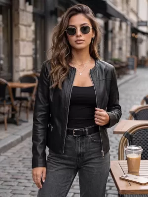 Dámská bunda DSTREET TY5721 ČERNÁ