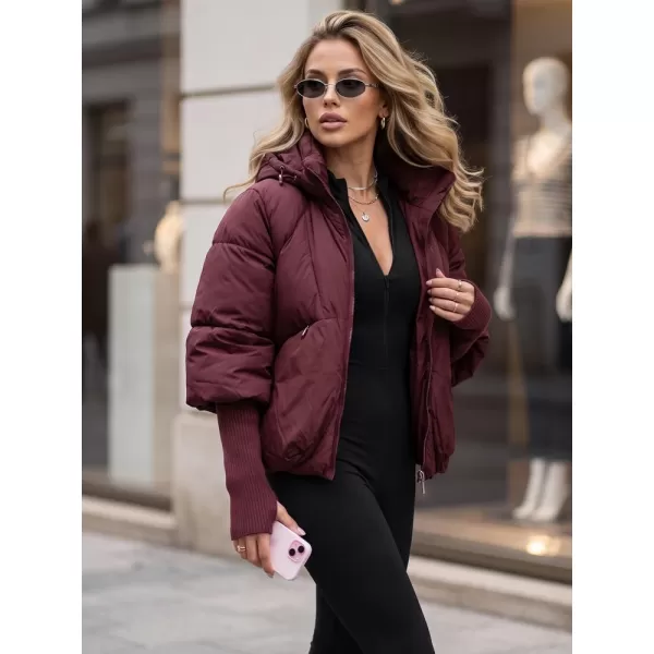  Dámská bunda DSTREET TY5898 BORDOVÁ 