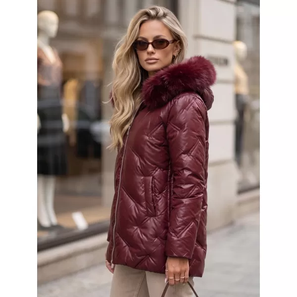  Dámská bunda DSTREET TY5813 BORDOVÁ 