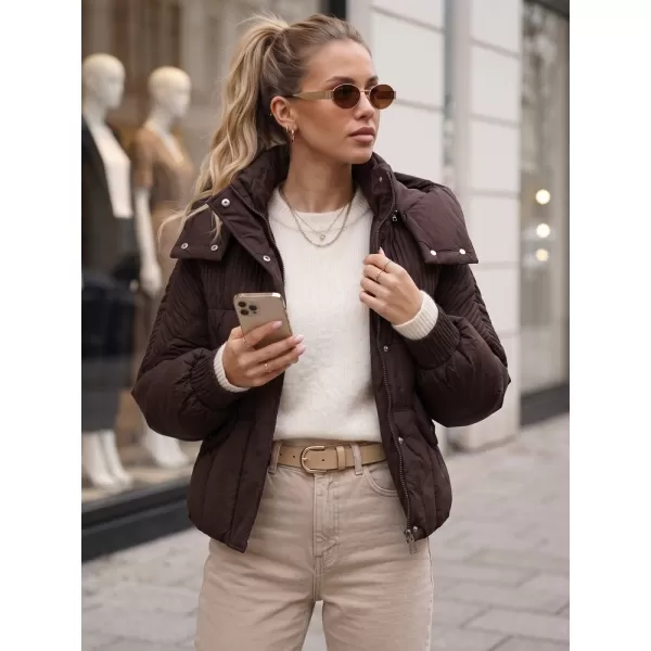  Dámská bunda DSTREET TY6039 HNĚDÁ 