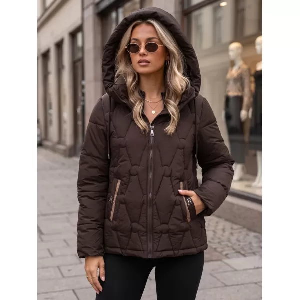  Dámská bunda DSTREET1 TY5948 HNĚDÁ 