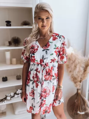 Dámské šaty DSTREET CLAIRE II EY1866z BÍLOČERVENÁ