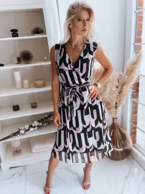 Dámské šaty DSTREET BALI EY1902z ČERNOBÍLÁ