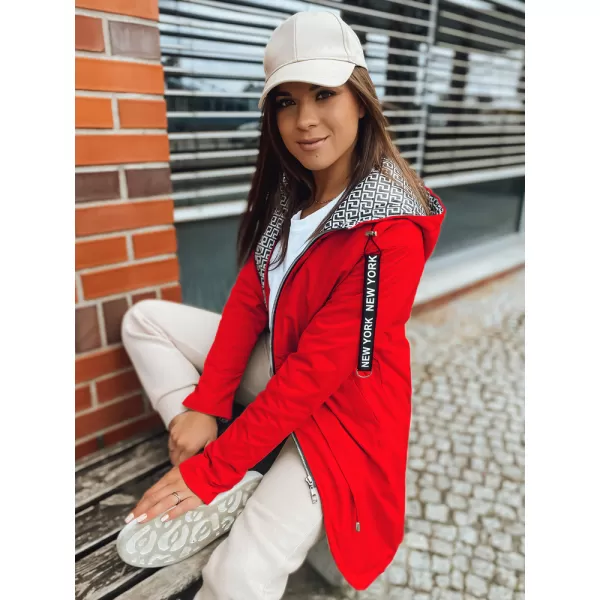  Dámská jarní bunda DSTREET TY3343 ČERVENÁ 