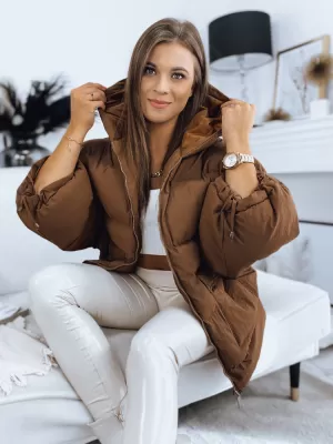 Dámská jarní bunda DSTREET TY3242 HNĚDÁ