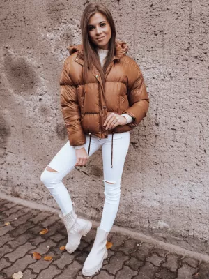 Dámská jarní bunda DSTREET TY2464 HNĚDÁ