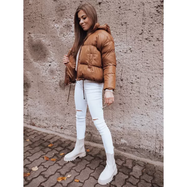  Dámská jarní bunda DSTREET TY2464 HNĚDÁ 