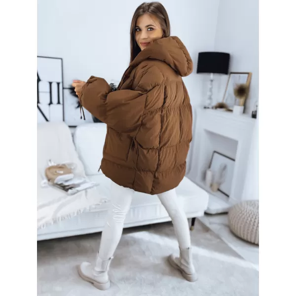  Dámská jarní bunda DSTREET TY3242 HNĚDÁ 