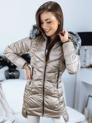 Dámská jarní bunda DSTREET TY3303 BÉŽOVÁ