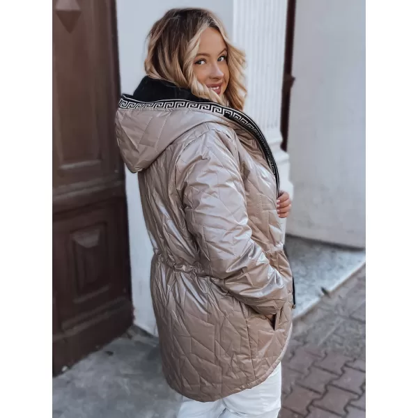  Dámský kabát DSTREET TY2970 BÉŽOVÁ 