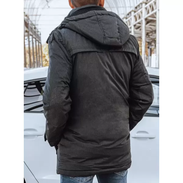  Pánská bunda DSTREET TX4282 TMAVĚ ŠEDÁ 