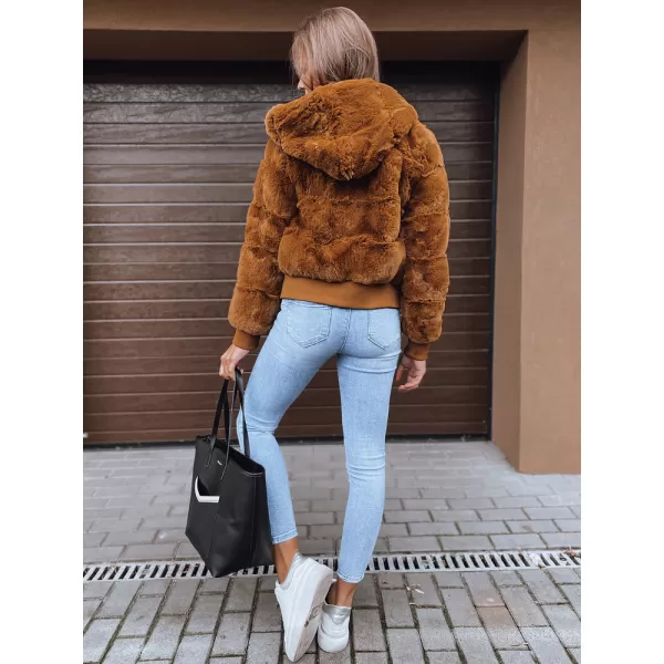  Dámská jarní bunda DSTREET TY2285 HNĚDÁ 