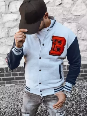 Pánská mikina DSTREET BX5441 ŠEDÁ