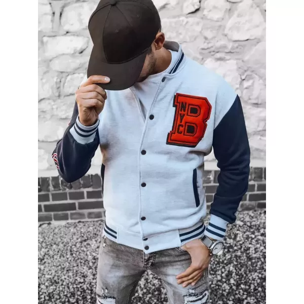  Pánská mikina DSTREET BX5441 ŠEDÁ 