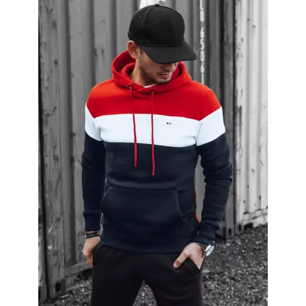  Pánská mikina DSTREET BX5504 ČERVENÁ 