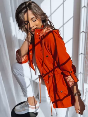 Dámská jarní bunda DSTREET COSMOPOLITAN TY3544 ORANŽOVÁ