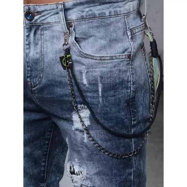  Pánské kalhoty DSTREET UX3721 MODRÁ 