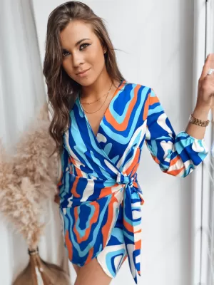 Dámské šaty DSTREET CATIA EY2269 MODRÁ