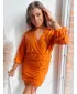 Dámské šaty DSTREET NATI EY2282 ORANŽOVÁ