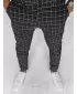 Pánské kostkované chino kalhoty DSTREET UX3968 ČERNÁ