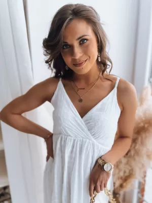Dámské šaty DSTREET ORISS EY2332 BÍLÁ