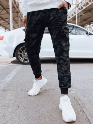 Pánské tepláky DSTREET UX4362 ČERNÁ