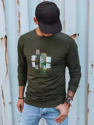 Pánská mikina DSTREET BX5351 KHAKI